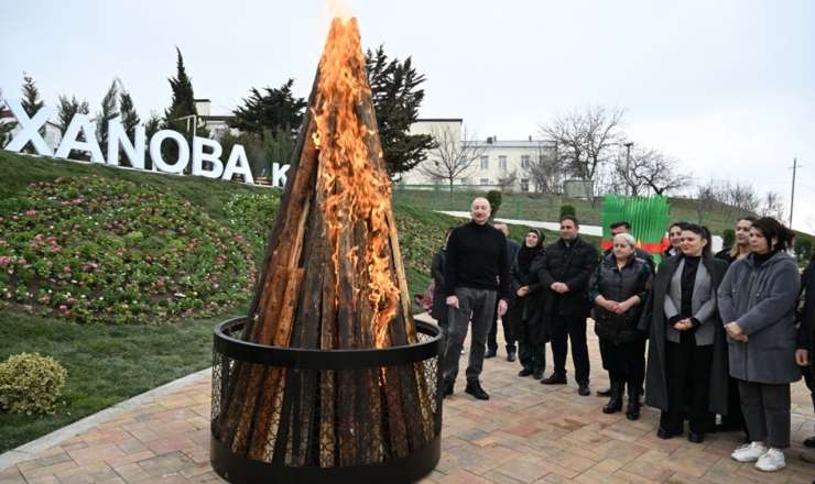 İlham Əliyevin Xanoba sakinləri ilə görüşündən görüntülər - VİDEO 