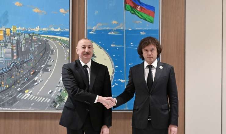 İlham Əliyev Gürcüstanın baş naziri ilə görüşdü - FOTO