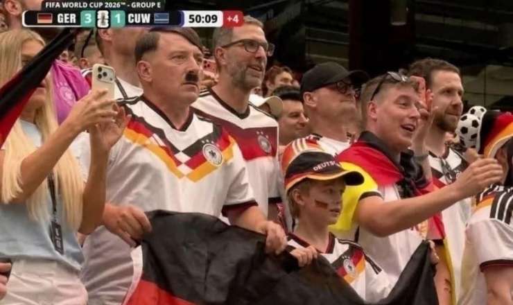 “Hitler” Almaniyanın matçında 