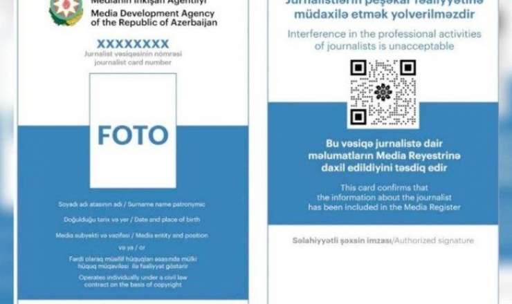 Jurnalist vəsiqəsinə görə ödəniş ləğv edilir 