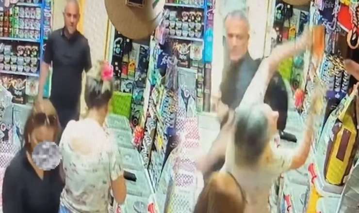 Bakıda mağazada qadını döyən saxlanıldı - VİDEO/FOTOLAR