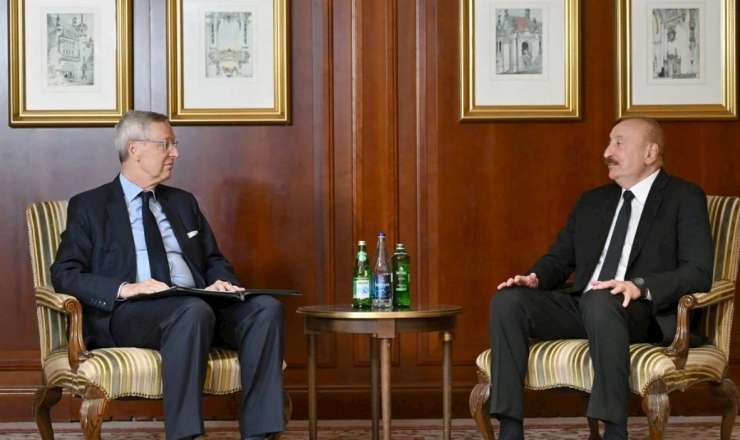 İlham Əliyev Mixael Harms ilə görüşdü — FOTO 