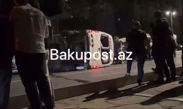 Naxçıvanda dəhşətli qəza: Təcili yardım maşını aşdı, 4 nəfər... - VİDEO 