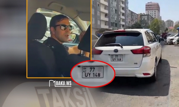 Taksi sürücüsü uşaqlı sərnişini yarı yolda düşürdü - VİDEO