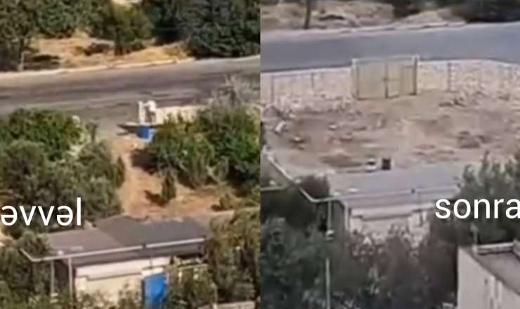 Bakıda daha bir ərazidə ağaclar KƏSİLDİ - VİDEO
