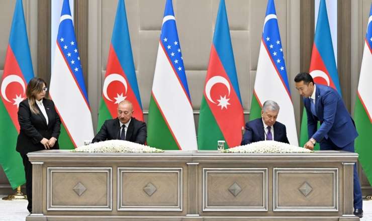 Azərbaycan-Özbəkistan sənədlərinin imzalanması və mübadiləsi mərasimi oldu  - VİDEO/FOTO